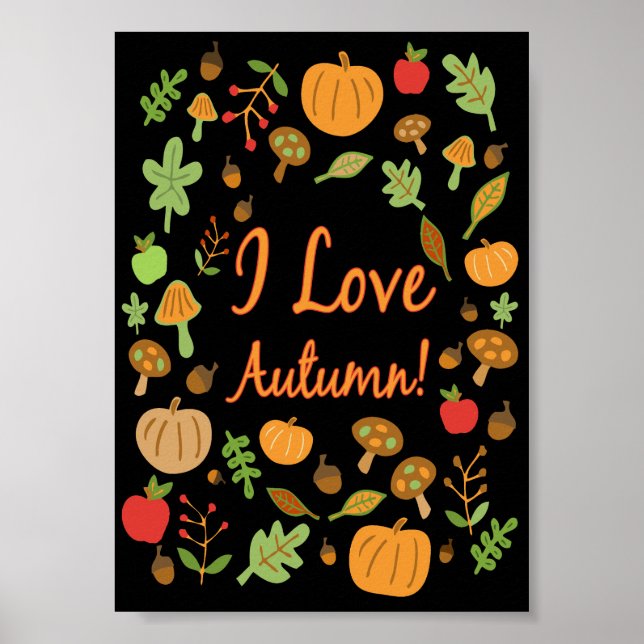 Póster ¡Amo El Otoño! (Frente)