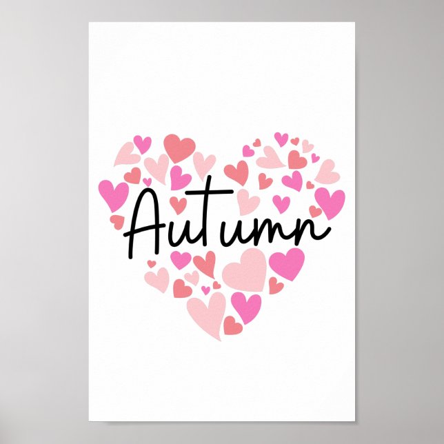 Póster Amo el otoño (Frente)