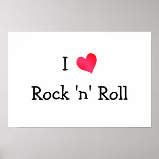 Póster Amo el rock 'n' Roll