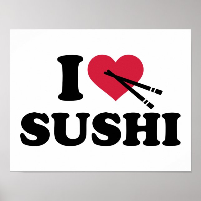 Póster Amo el sushi (Frente)