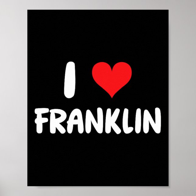 Póster Amo Franklin - Corazón (Frente)