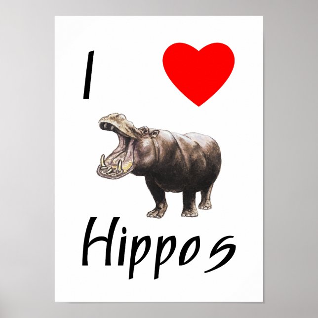 Póster Amo Hippos (2) (Frente)