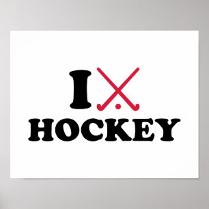 Póster Amo hockey hierba