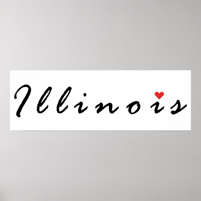Póster Amo Illinois (Frente)