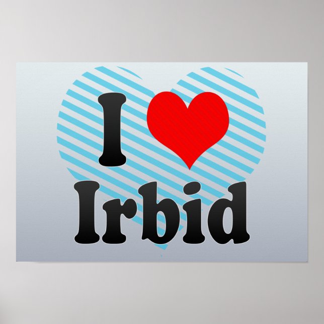Póster Amo Irbid, Jordania (Frente)