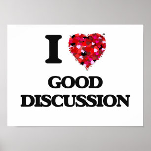 Póster Amo la buena discusión