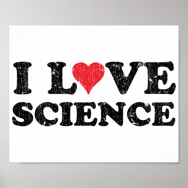 Póster Amo la ciencia (Frente)