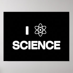 Póster Amo la ciencia