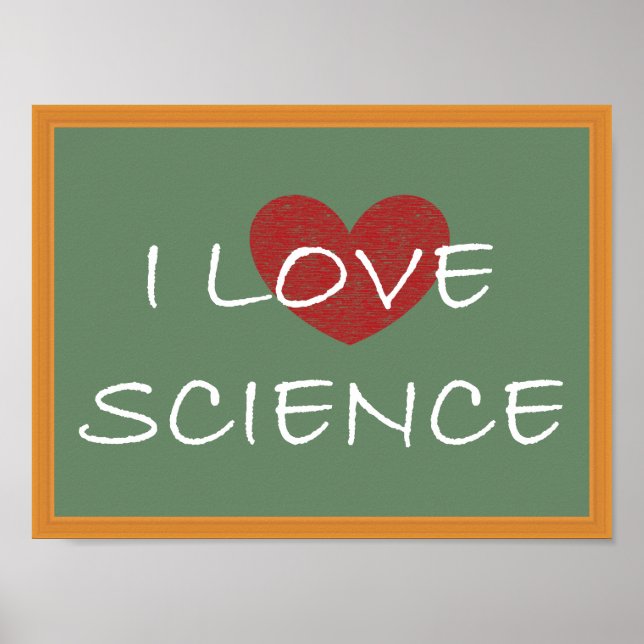 Póster Amo la ciencia (Frente)