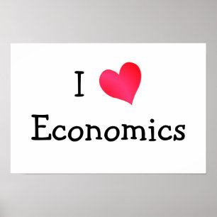 Póster Amo la economía