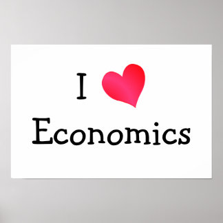 Póster Amo la economía