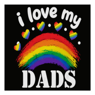 Póster Amo la lluvia de orgullo de mis papás
