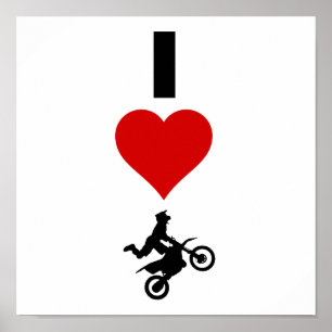 Póster Amo la Motocross (vertical)
