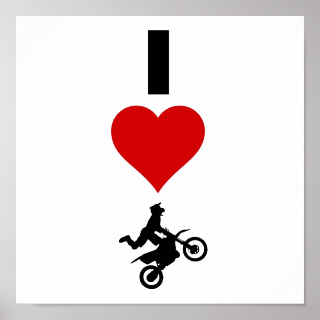 Póster Amo la Motocross (vertical) (Frente)