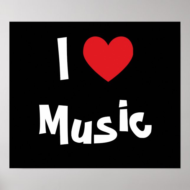 Póster Amo la música (Frente)