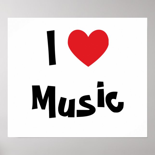 Póster Amo la música (Frente)