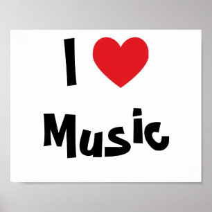 Póster Amo la música