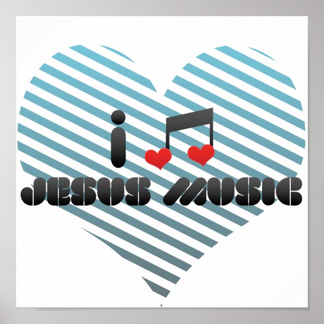 Póster Amo la música de Jesús (Frente)