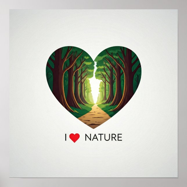 Póster Amo la Naturaleza (Frente)