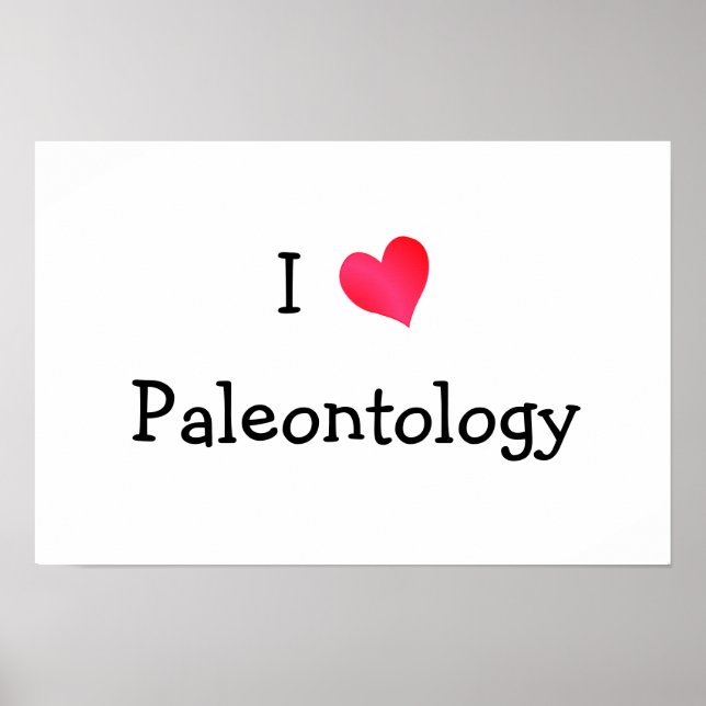 Póster Amo la Paleontología (Frente)