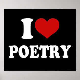 Póster Amo la poesía