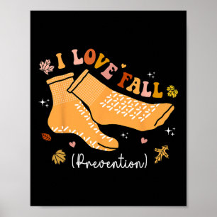 Póster Amo La Prevención De Caídas Terapia Física Groov