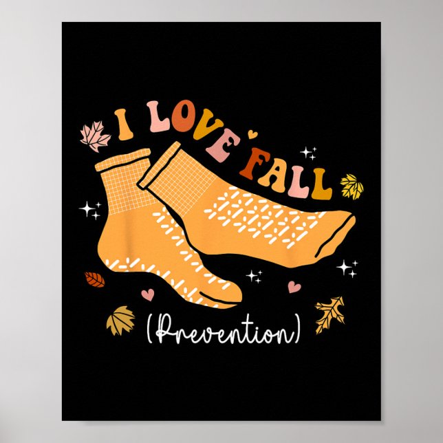 Póster Amo La Prevención De Caídas Terapia Física Groov (Frente)