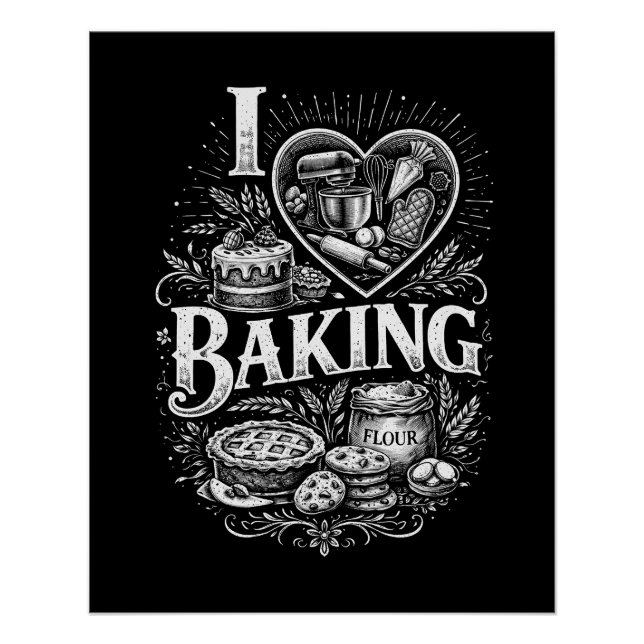 Póster Amo la repostería (Anverso)