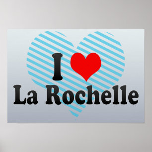Póster Amo La Rochelle, Francia