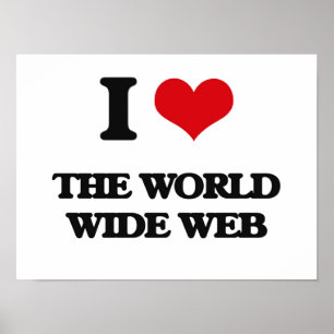 Póster Amo la World Wide Web