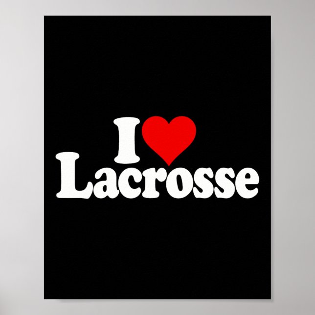 Póster Amo Lacrosse Cardíaco (Frente)