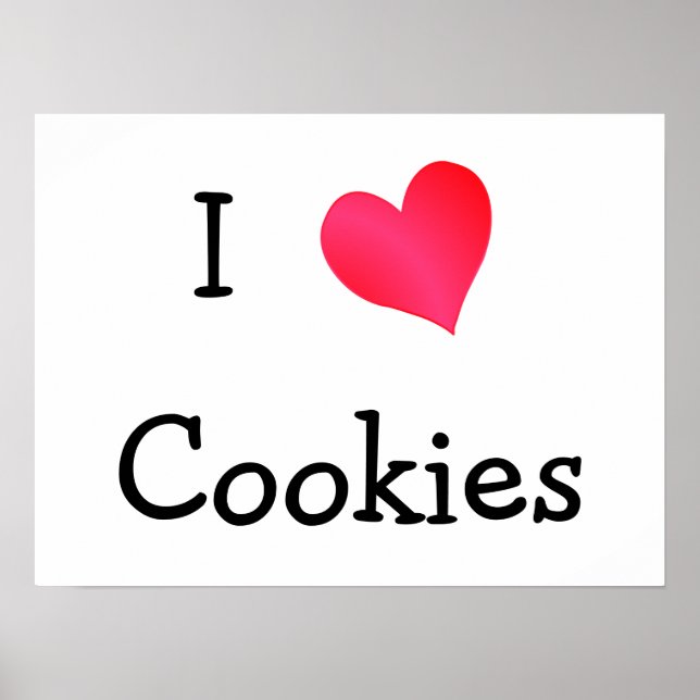 Póster Amo las cookies (Frente)