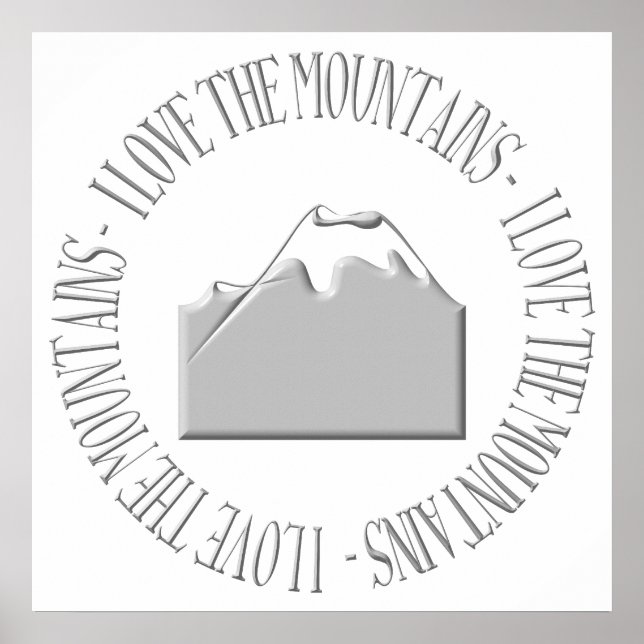 Póster Amo las montañas (Frente)