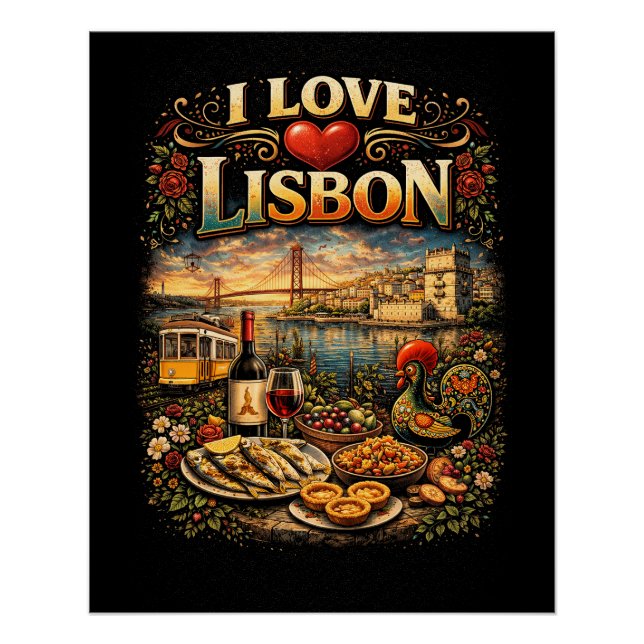 Póster Amo Lisboa (Anverso)