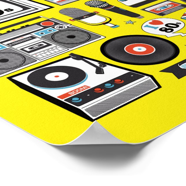 Póster Amo los 80 (Esquina)