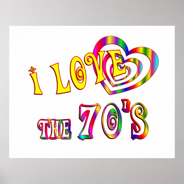 Póster Amo los años 70 (Frente)