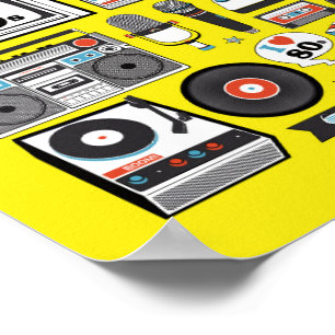 Póster Amo los años 80