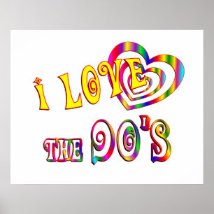 Póster Amo los años 90