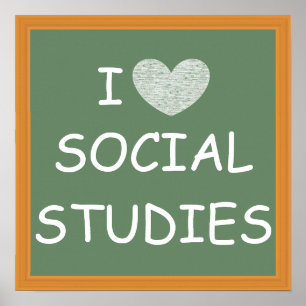 Póster Amo Los Estudios Sociales
