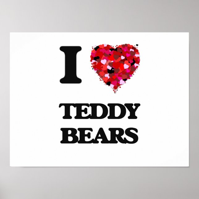 Póster Amo Los Osos De Teddy (Frente)