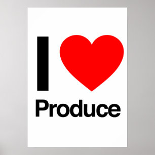 Póster amo los productos