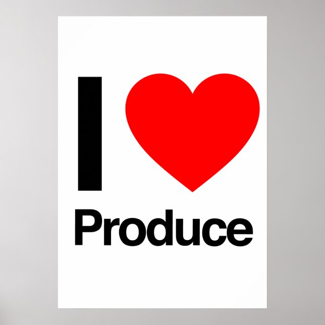 Póster amo los productos (Frente)