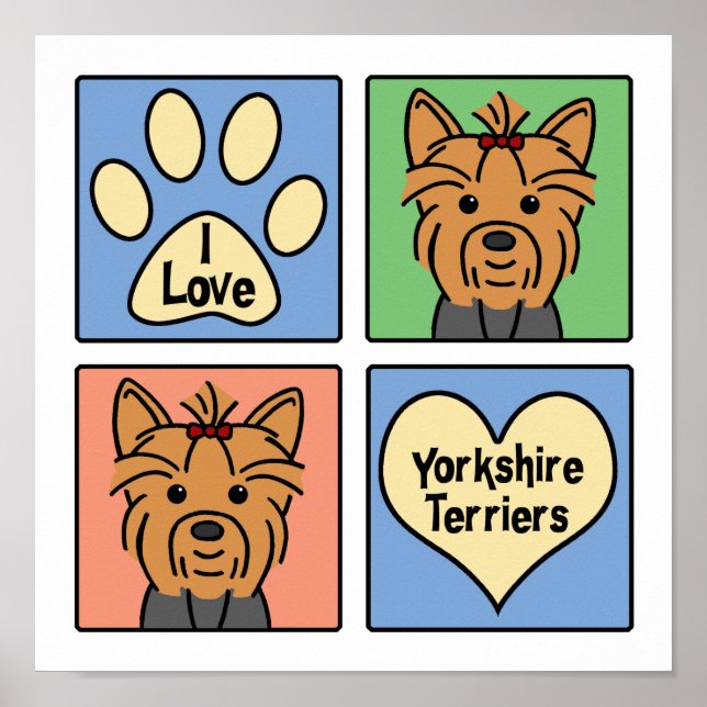 Póster Amo los Territorios de Yorkshire (Frente)