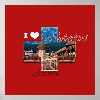 Póster Amo Lucerne, Suiza - Poster