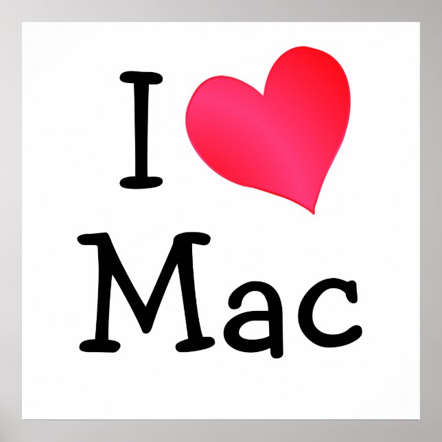 Póster Amo Mac (Frente)