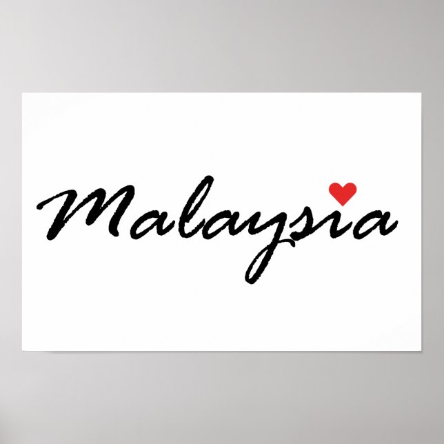 Póster Amo Malasia (Frente)
