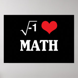 Póster Amo matemáticas
