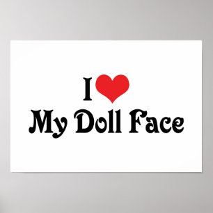 Póster Amo Mi Cara de Muñeca