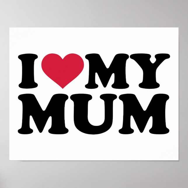 Póster Amo mi mamá (Frente)