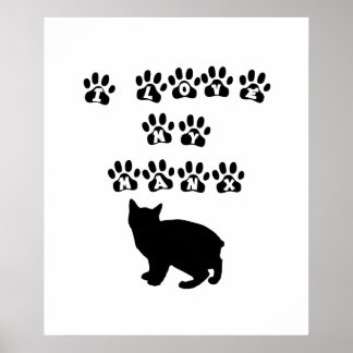 Póster Amo Mi Mano - Texto Negro